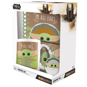Pyramid GP85437, Star Wars - The Mandalorian: Grogu, Official, Bögre, füzet, alátét és kulcstartó ajándék szett 128235769 - Ajándék kütyü