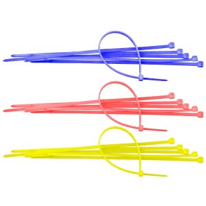 Kolorowy plastikowy kołnierz 100 sztuk 280 x 4,5 mm Niebieski