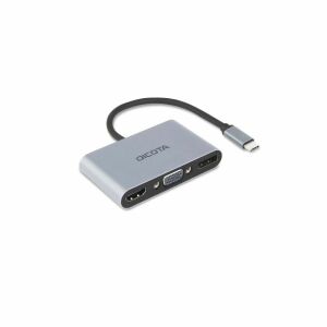 Stacja dokująca DICOTA D32064 do urządzeń mobilnych Tablet/Smartfon/Laptop Srebrny 128236076 - Konwerter USB
