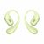 Huawei FreeArc wireless sport earbuds, back view, light green