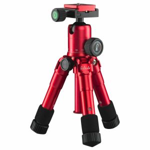 Mantona 21183 háromlábú fotóállvány Digitális/filmes kamerák 3 láb(ak) Vörös