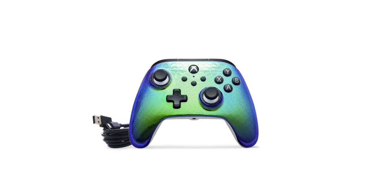 PowerA Advantage Wired, Xbox Series X|S, Xbox One, PC, Raptor Chrome, Vezetékes kontroller 128238125