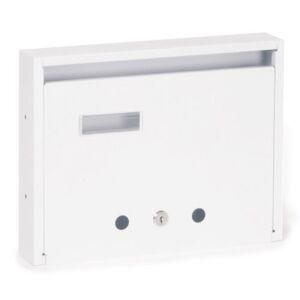 Lépcsőházi Postaláda (Florida) 350Mm X 270Mm X 60Mm Felfele Nyíló Névjegy Fehér 136077781 - Dekoracja ogrodu