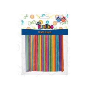 Be?e de lemn colorate 4x10mm set de 100pcs 128241623 - Inscripții din lemn & elemente decorative