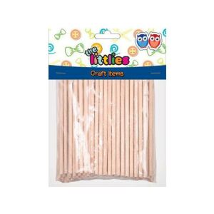 Natürliche Holzstäbchen 4x100mm 100Stk. dekorative Packung 128242120 - Holzbeschriftungen & Dekoelemente