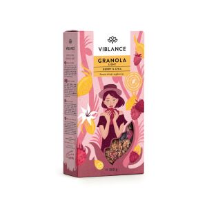 Viblance Málna Chia Granola Light 300g 129817158 - Gabonapehely