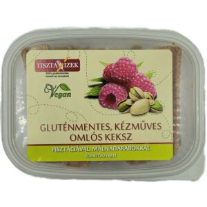 Omlós keksz pisztáciával málnadarabokkal 180g Tiszta Ízek gluténmentes, kézműves 129818495 - Keksz