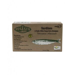 BIO Pesasur Szardínia filé extra szűz olívaolajban 120g konzervdobozos 129818727 - Befőtt & Konzerv