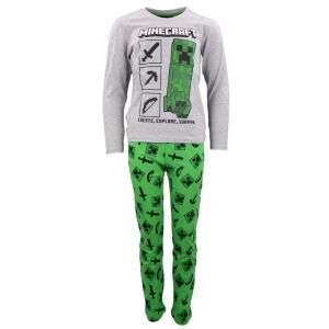 Minecraft Create, Survive gyerek hosszú pizsama 10 év 129882149 - Baba & Tipegő