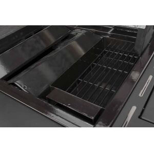 Boretti lángvédő készlet, BBA50, kompatibilis DaVinci, Ibrido, Ligorio, Maggiore rácsokkal, zománcozott anyag, egyenletesen osztja el a hőt, fekete 135907341 - Boretti