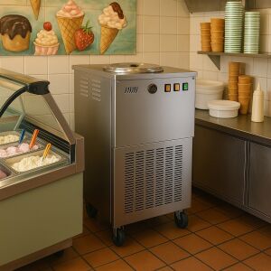 Musso Professzionális fagylaltgép, Club, ideális HoReCához, tálka térfogata 6 l, hozzávaló térfogata 2,5 l, előhűtés nélkül, prémium olasz minőség, beépített kompresszor, elkészítési idő 30/4