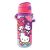 Алуминиева бутилка за вода Hello Kitty Friends 600 ml с кука, розова и лилава, без BPA