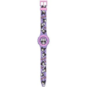 Kuromi Kinder Digitaluhr, lila und rosa, mit Kuromi-Charakterdruck - Hello Kitty