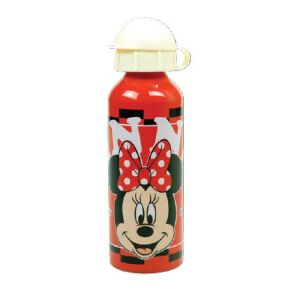 Алуминиева бутилка за вода Disney Minnie Mouse, 520 ml, червена с дизайн на Minnie Mouse - Носител на храна и напитки