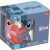 Disney Stitch bögre ajándékdobozban, Stitch és Angel szerepel rajta, akik egy szívet tartanak, 235 ml