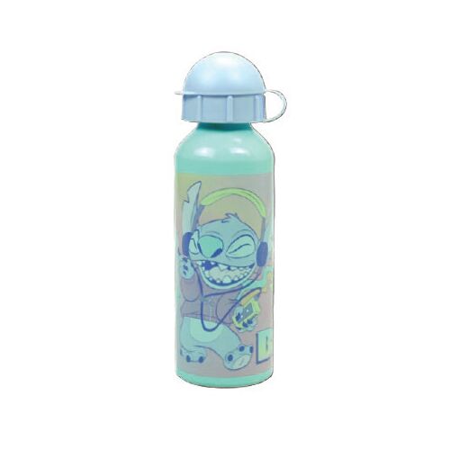 Disney Lilo & Stitch Aluminium-Trinkflasche, 520 ml, blau, mit Stitch-Design