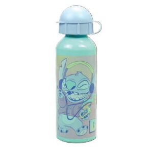 Disney Lilo & Stitch aluminiowy bidon na wodę, 520 ml, niebieski, z wzorem Stitch - Disney Kulacs