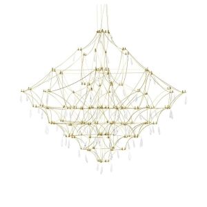 King Home Constellation 100 Gold LED Függőlámpa Kristály Arany