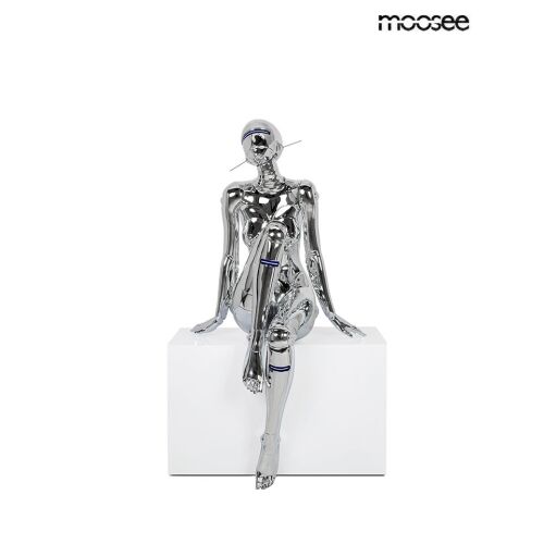 MOOSEE Cyber Woman Limitált Kiadású LED Állólámpa Króm, futurisztikus króm üvegszálas állólámpa LED világítással, modern enteriőrökbe