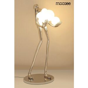 MOOSEE Human Silver Premium Állólámpa Üvegszálas Króm Művészi