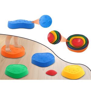 Sada 5 farebných balančných kameňov pre deti, senzorická cesta, rozvoj rovnováhy a koordinácie, SP0833 - Hračky pre rozvoj škôlkarov
