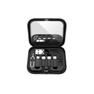 HOCO U114 6-IN-1-Datenübertragungs-Set (Datenkopierer) und Kabel, schwarz 135906596 - Hoco