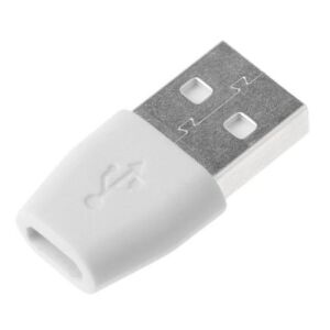 OTG átalakitó adapter (MicroUSB -&gt; USB 2.0), fehér
