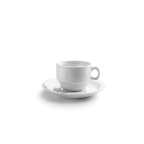 Zestaw filiżanek do kawy Ibili Castilla Blanco z porcelany, biały