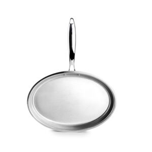 Ibili Triply Natural ovale Edelstahl-Bratpfanne mit hitzebeständigem Griff - Koch- & Backgeschirr