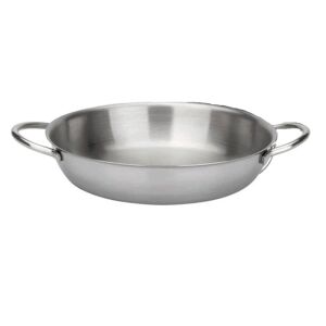 Ibili Prisma runde Bratpfanne, 18/10 Edelstahl, 18x3,8 cm, Silber - Ibili