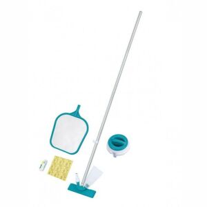 Bestway FlowClear medencetisztító készlet teleszkópos rúddal, hálóval, porszívófejjel és kefével - Bestway