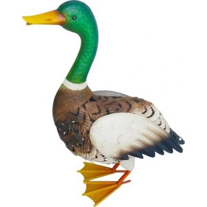 Kerti dekoráció, MagicHome, vadkacsa, fém, 37x16.5x47 cm, kerti dísz, MagicHome, vadkacsa, fém, 37x16.5x47 cm