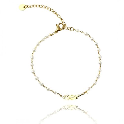 Náramok, chirurgická oceľ, pozlátený, Ecarla, BST1447 128269681