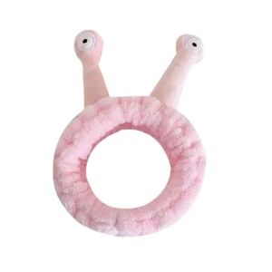 Schnecken-Kosmetik-Stirnband – plüschig und weich, Ecarla, 20x5 cm, rosa 128269596 - Ecarla