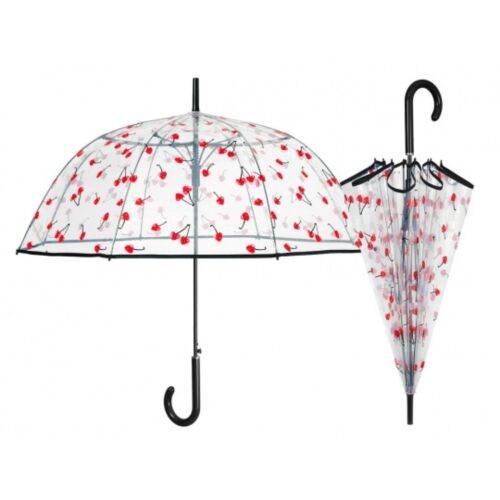 Umbrelă transparentă cu cireșe, Perletti, 82 cm, Collection Perletti Time 128269634