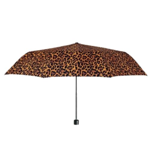 Mini kézi esernyő, Perletti, leopárd mintás, fahéjbarna színben 128269637