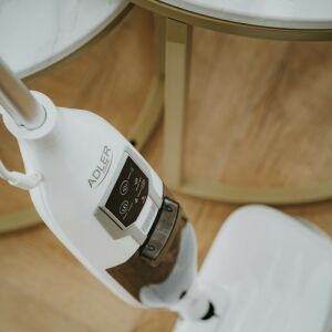 Gőztisztító felmosó Adler AD 7052, 1300 W, 3 fokozat, 0,550 l, 2 forgófej, 2 üzemmód, Gyors fűtés, Fehér