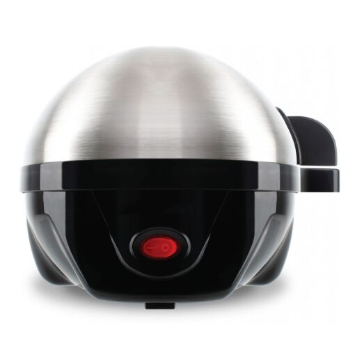 Tojásfőző Rosberg R51982C, 350W, 7 tojáshoz, Automatikus kikapcsolás jelzéssel, Rozsdamentes acél, Fekete/rozsdamentes acél