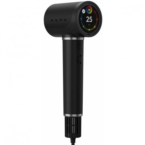 Hajszárító AENO HD5 AHD0005B, 1500 W, Kefe nélküli motor, 2 sebesség, 3 fokozat, 67 dB, AI funkció, Hangvezérlés, Fekete 136064728