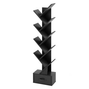 Timeless Tools Raft de cărți cu 10 niveluri, negru