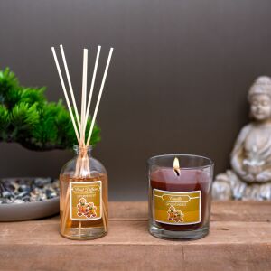 Sada vonnej sviečky a tyčinky - perník - 120 g + 100 ml 128271176 - Osviežovače vzduchu