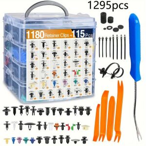 1000db Auto Rögzítő Klipsz és Rögzítőelem Készlet 128299912 - Jármű karosszéria rögzítő