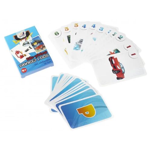 Fekete Péter „Régen és ma” oktató kártyajáték, 25 lap, 4+ 136252038