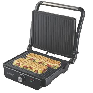 Kontaktgrill panini sütő, 2000 W, 30×24 cm, tapadásmentes, 180° nyitás 128273478 - Szendvicssütő