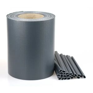 Grafitszürke kerítéstakaró szalag klipszekkel, 19 cm x 35 m 128273515 - Kert
