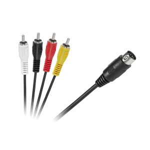 Din-5 apa – 4× RCA apa audio kábel, 1,8 m 128273542 - RCA kábel