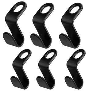 6 darab fekete vállfatoldó akasztó, helytakarékos szekrényrendező 128274091 - Gardrób rendszerező