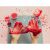 Tuban Eper Slime XL, piros csillámos slime nyújtva, DIY slime készlet