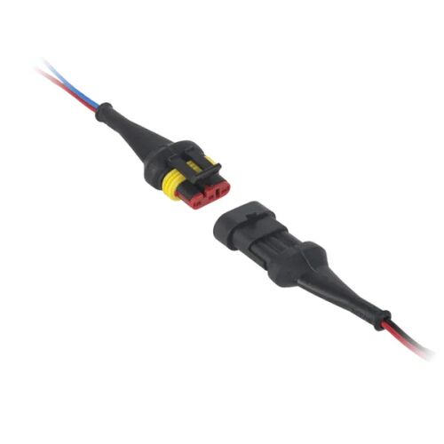 Superseal hermetikus 3-pines DC dugó–aljzat csatlakozó 20 cm vezetékkel