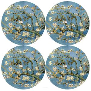 4 db-os kerek filc asztali alátét szett, Almond mintás, Ø33 cm 128276091 - Tányéralátét